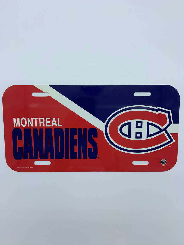 Plaque d'immatriculation des Canadiens de Montréal