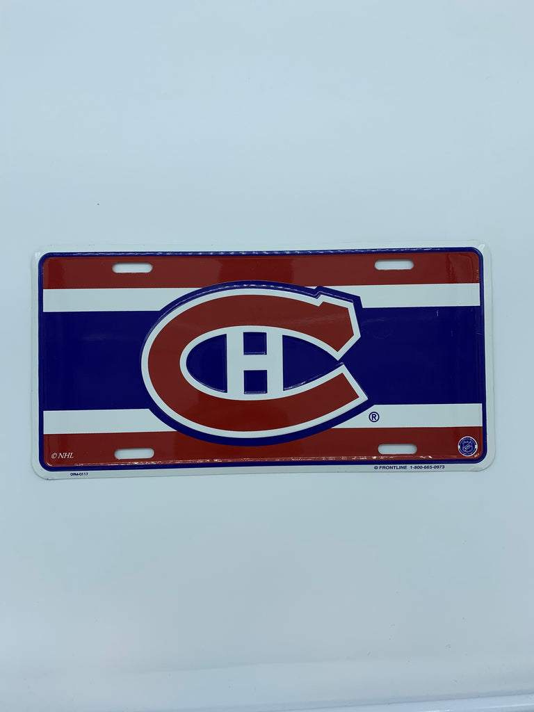 Plaque d'immatriculation des Canadiens de Montréal
