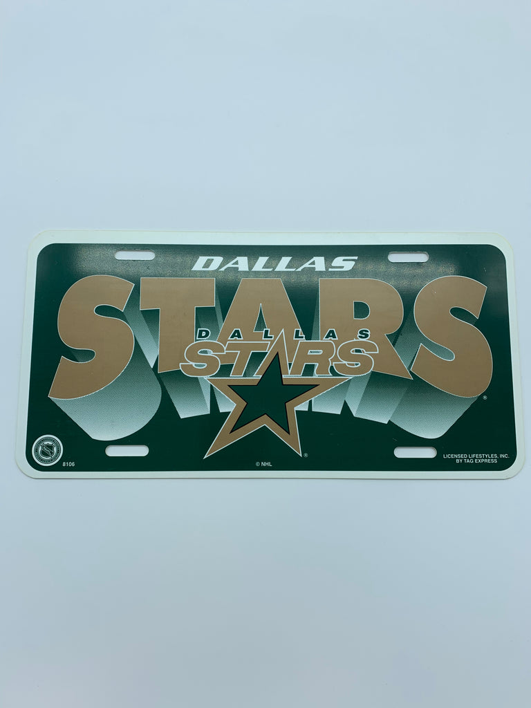 Dallas Stars car plate